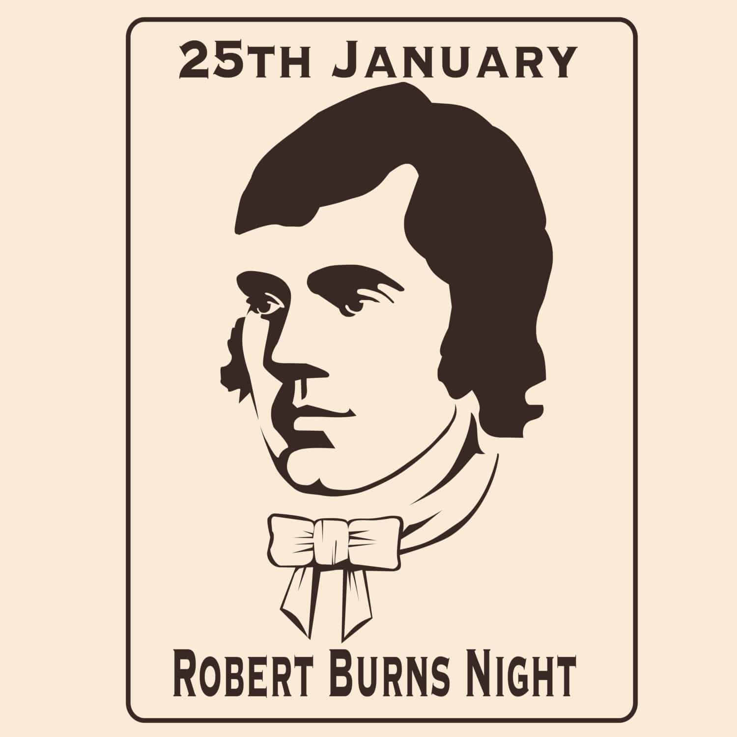 A cartoon of Robert Burns A cartoon of Robert Burns