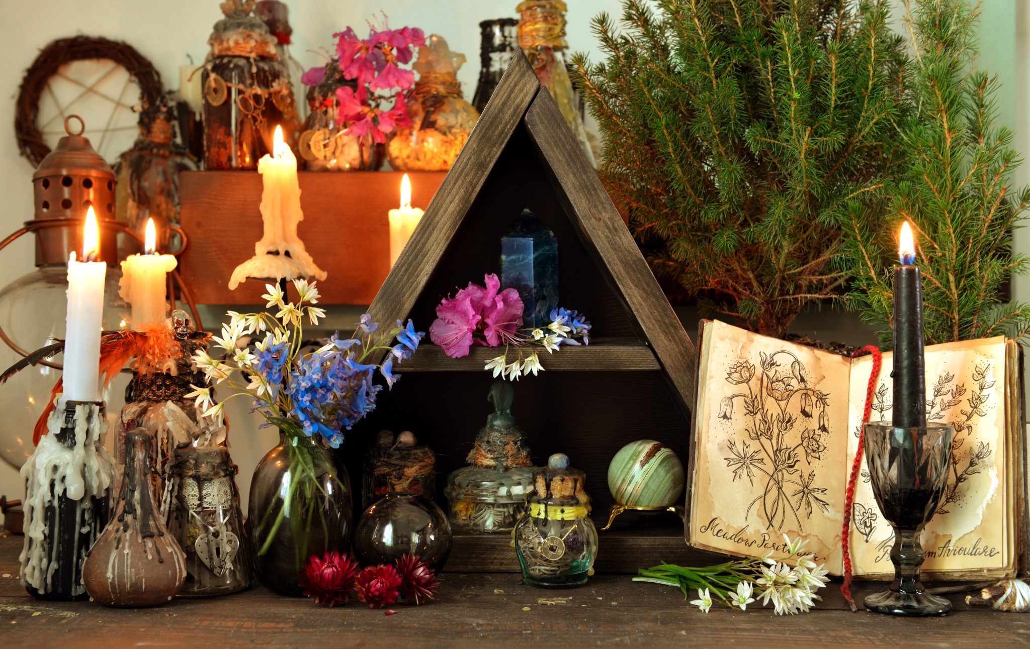 A shrine to celebrate Beltane. A shrine to celebrate Beltane.