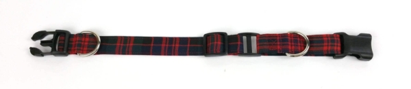 Light Weight Premium Wool 1-Inch Tartan Dog Collar and Leash Set