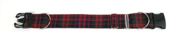 Homespun 2-Inch Tartan Dog Collar and Leash Set