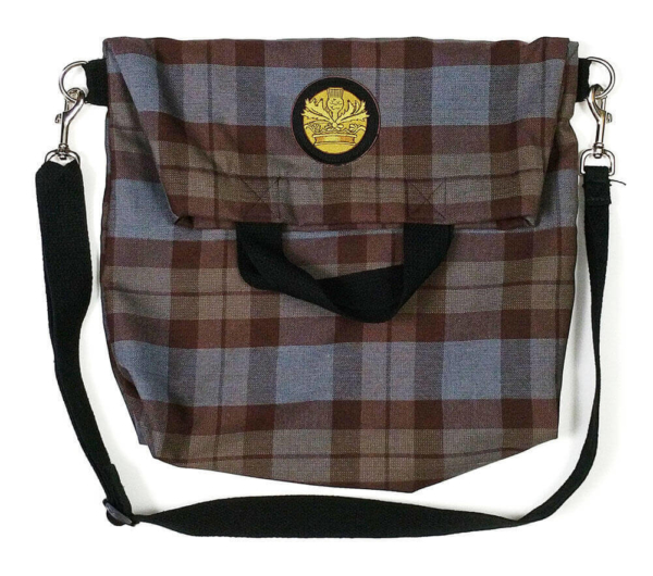 OUTLANDER Tartan Messenger-Style Tote Bag Premium Wool