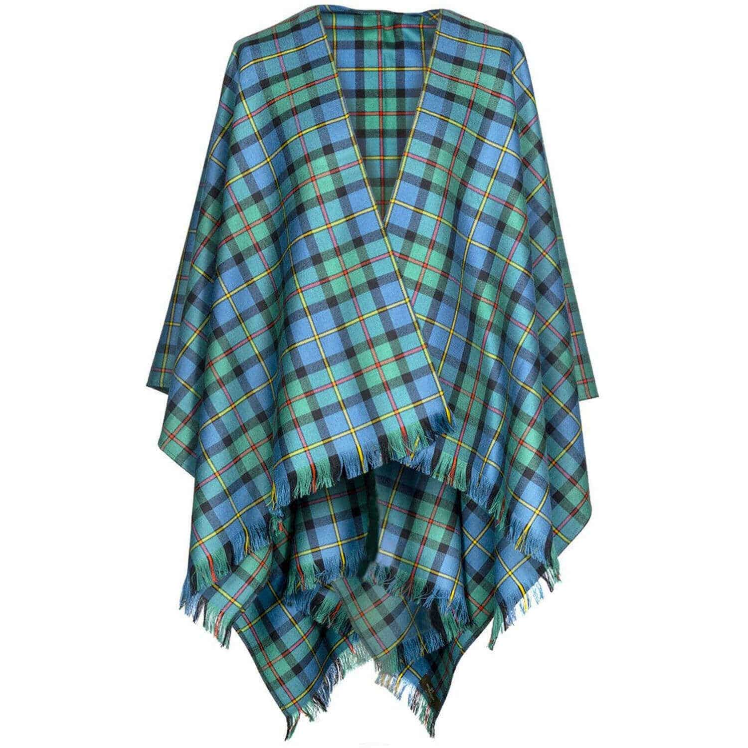 Woven and Made in Scotland Scottish Tartan Shawl Light Weight Premium Wool