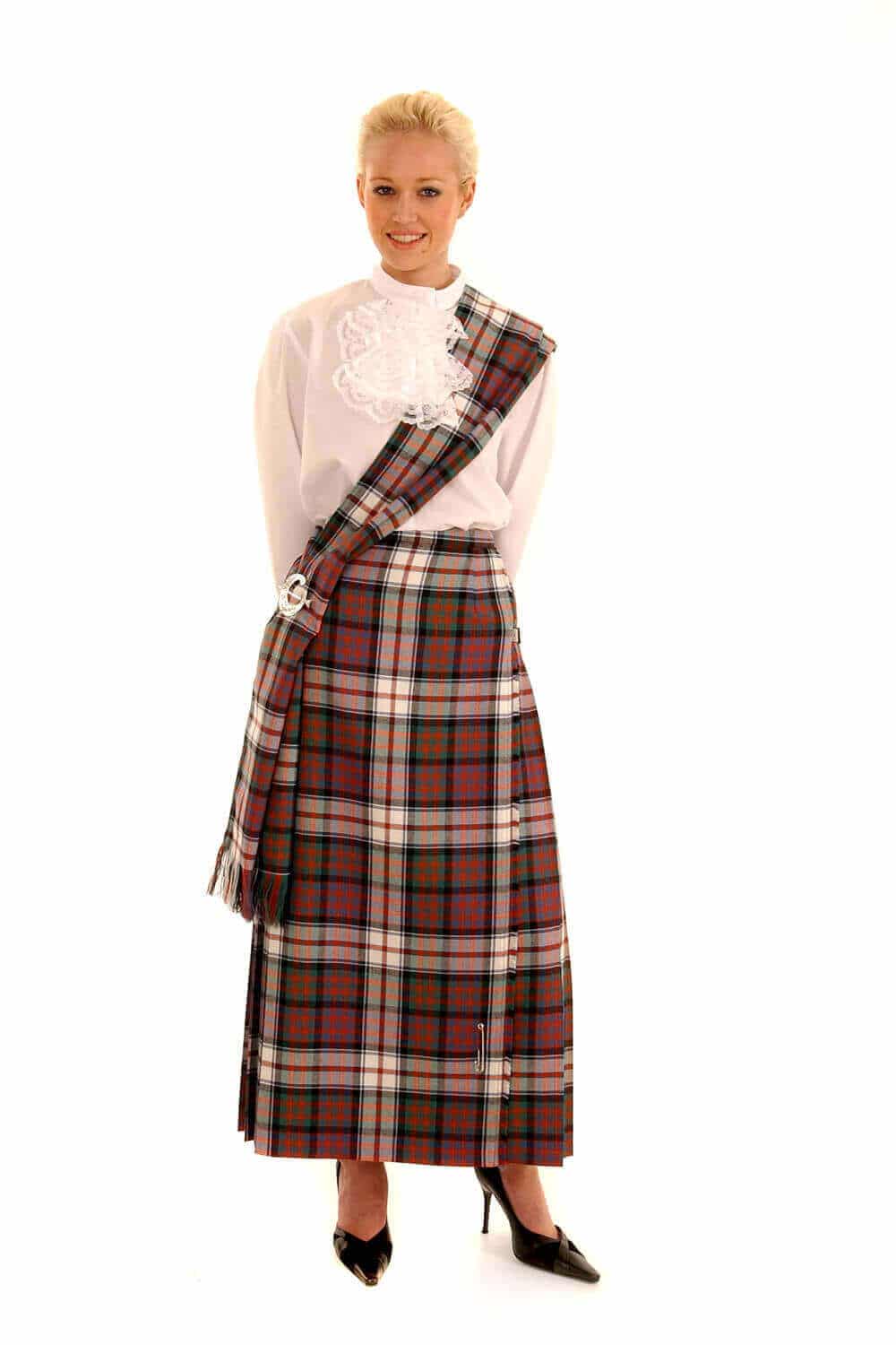 Poly Viscose Hostess Kilted Skirt