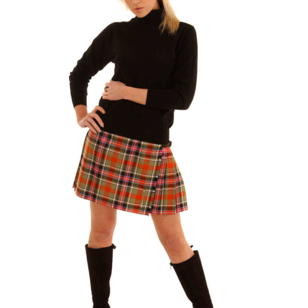 Light Weight Premium Wool Kilted Mini Skirt (Tartan list A)