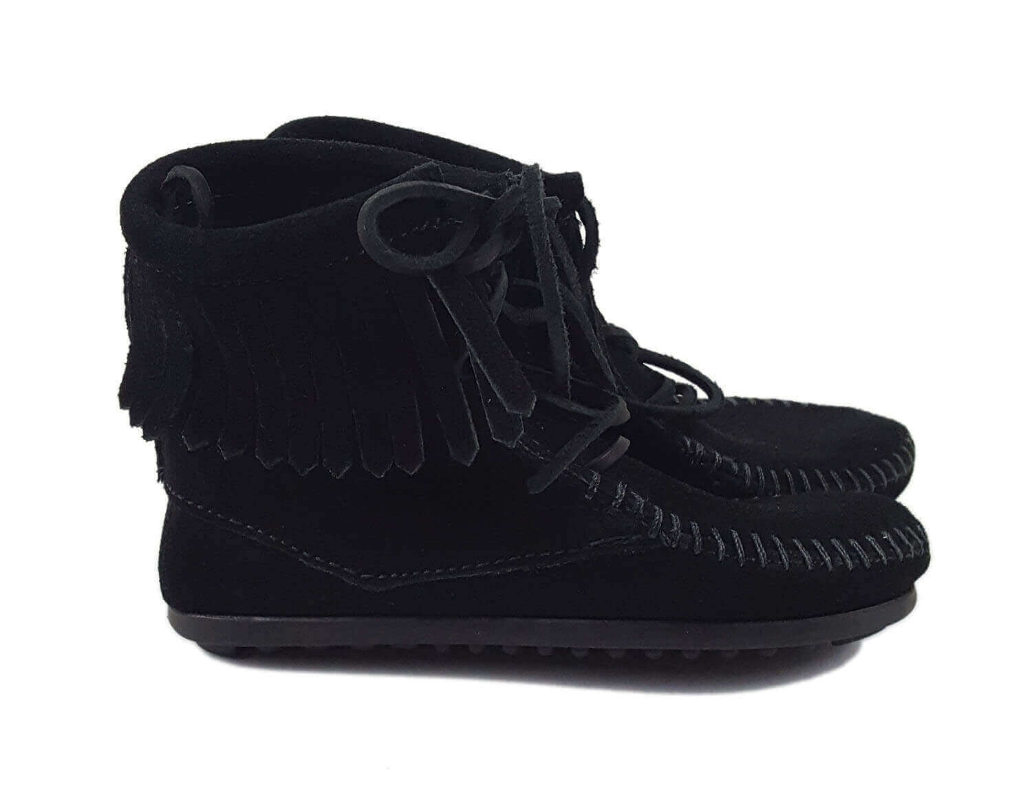 Black Suede Kids' Ankle Boots