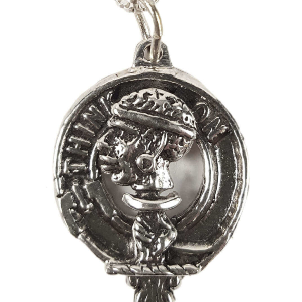 MacLellan Silver Clan Crest Necklace