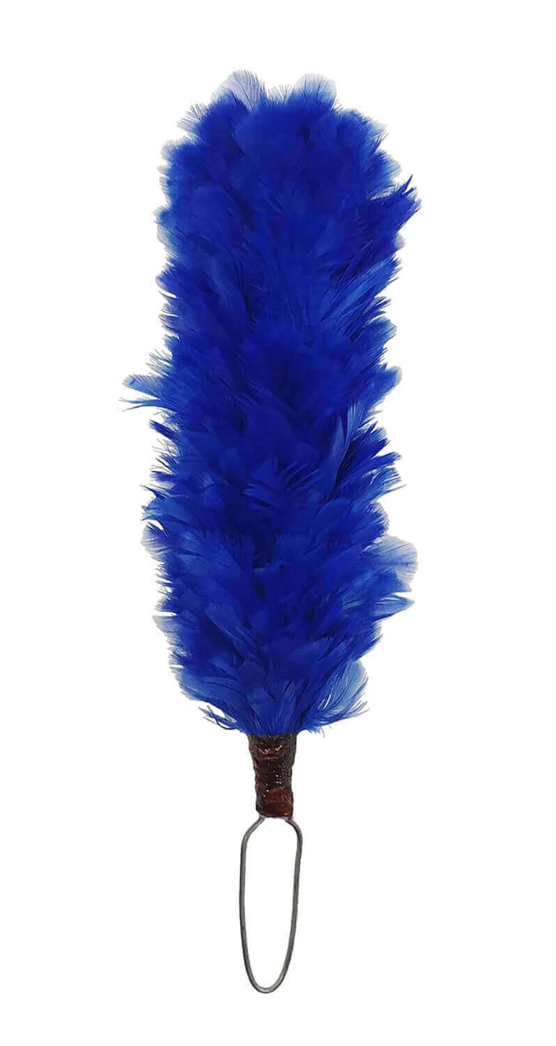 TC Feather Plume Hackle Glengarry Cap Whit & Royal Blue/Balmoral Plume Hackle 6" 