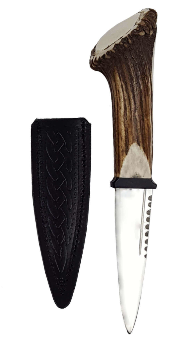 Stag Horn Sgian Dubh with Stainless Steel Blade