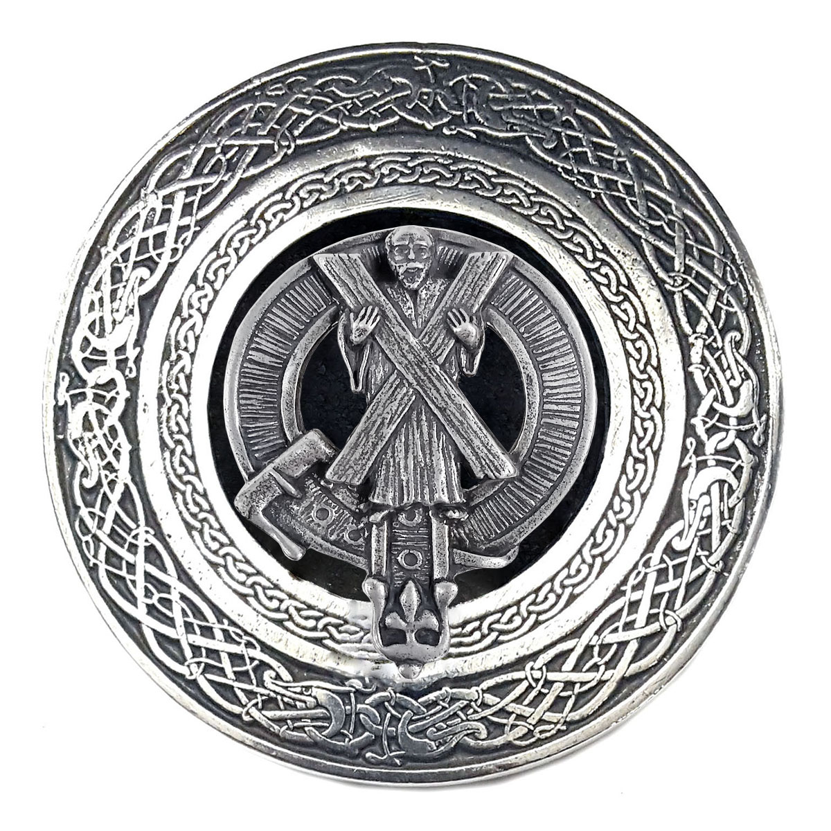 Saint Andrews Scottish Clan Crest Pewter Badge or Kilt Pin 