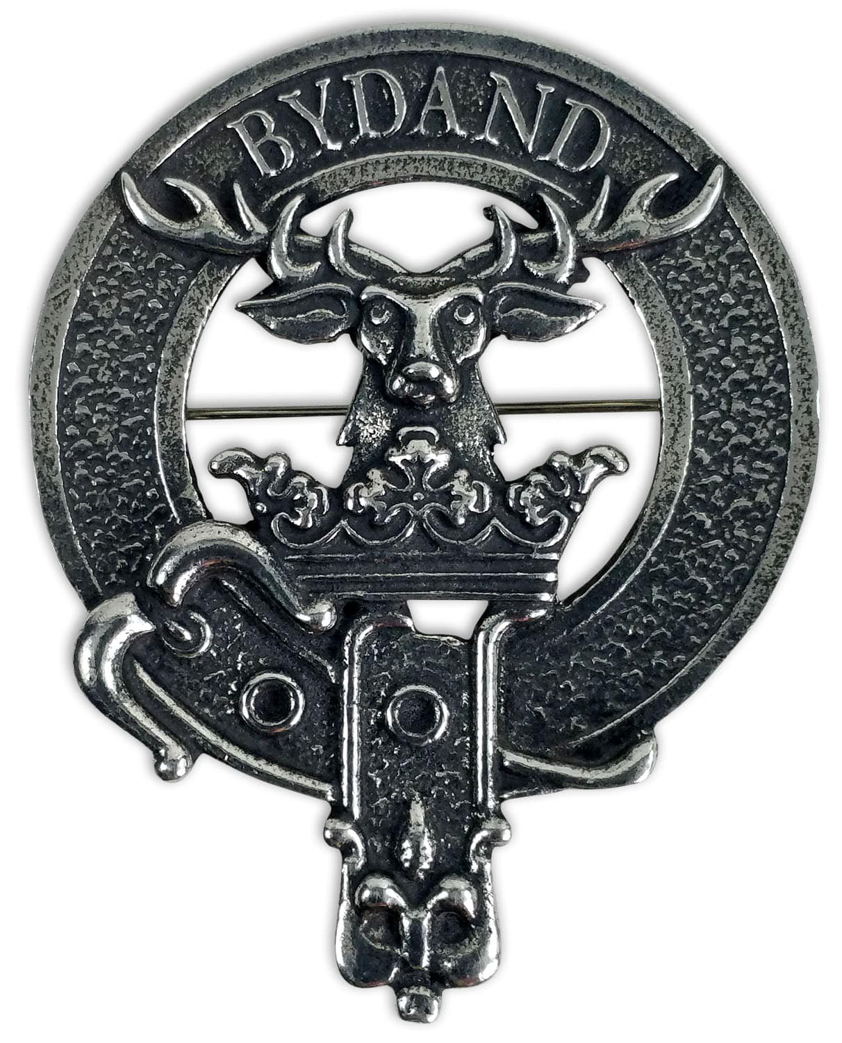 Lapel Pin Badge Jardine Scottish Clan Crest Brass Finish Scottish Made