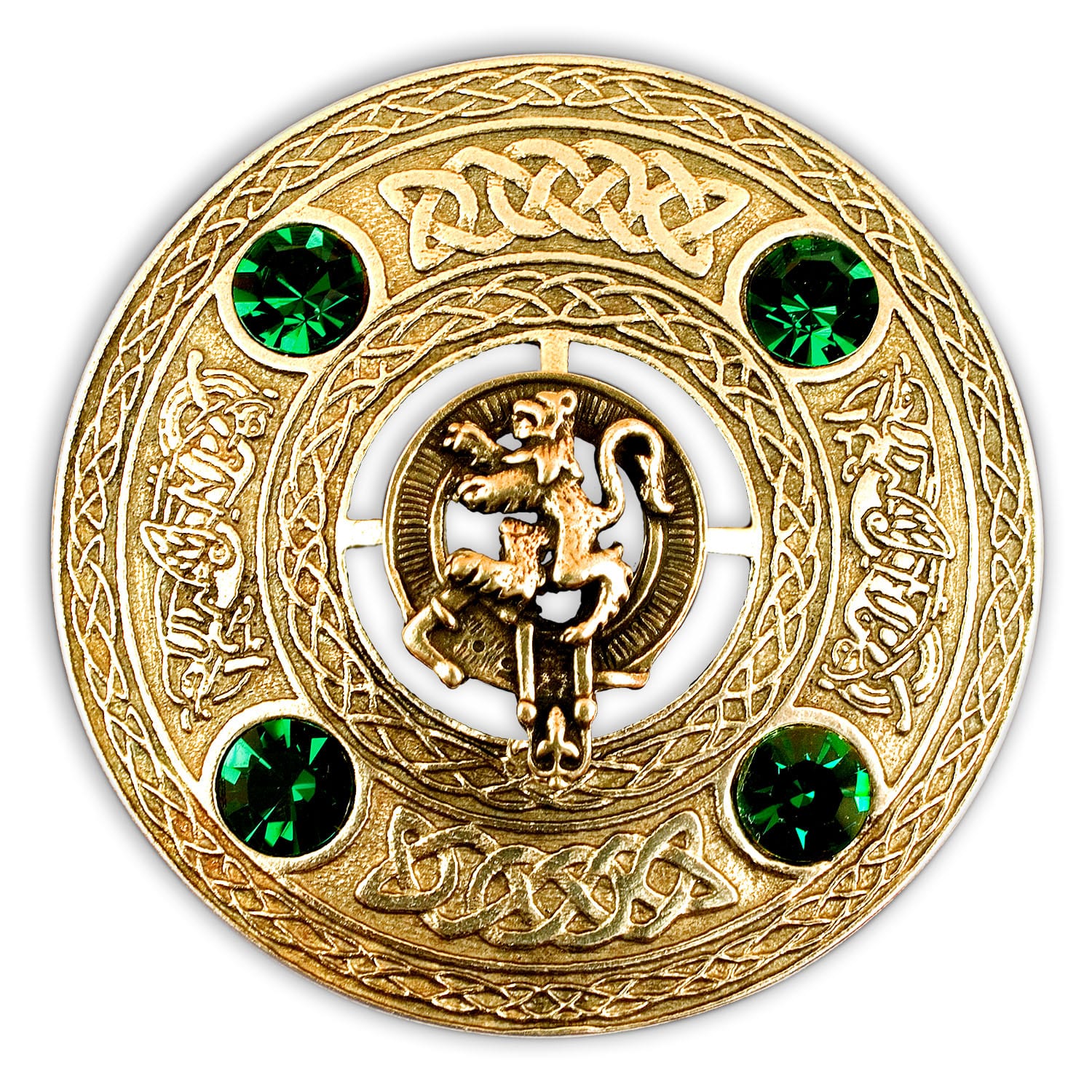 S Scottish Lion Rampant Kilt Pin Gold Plated 4"/Highland Rampant Lion Kilt Pin 