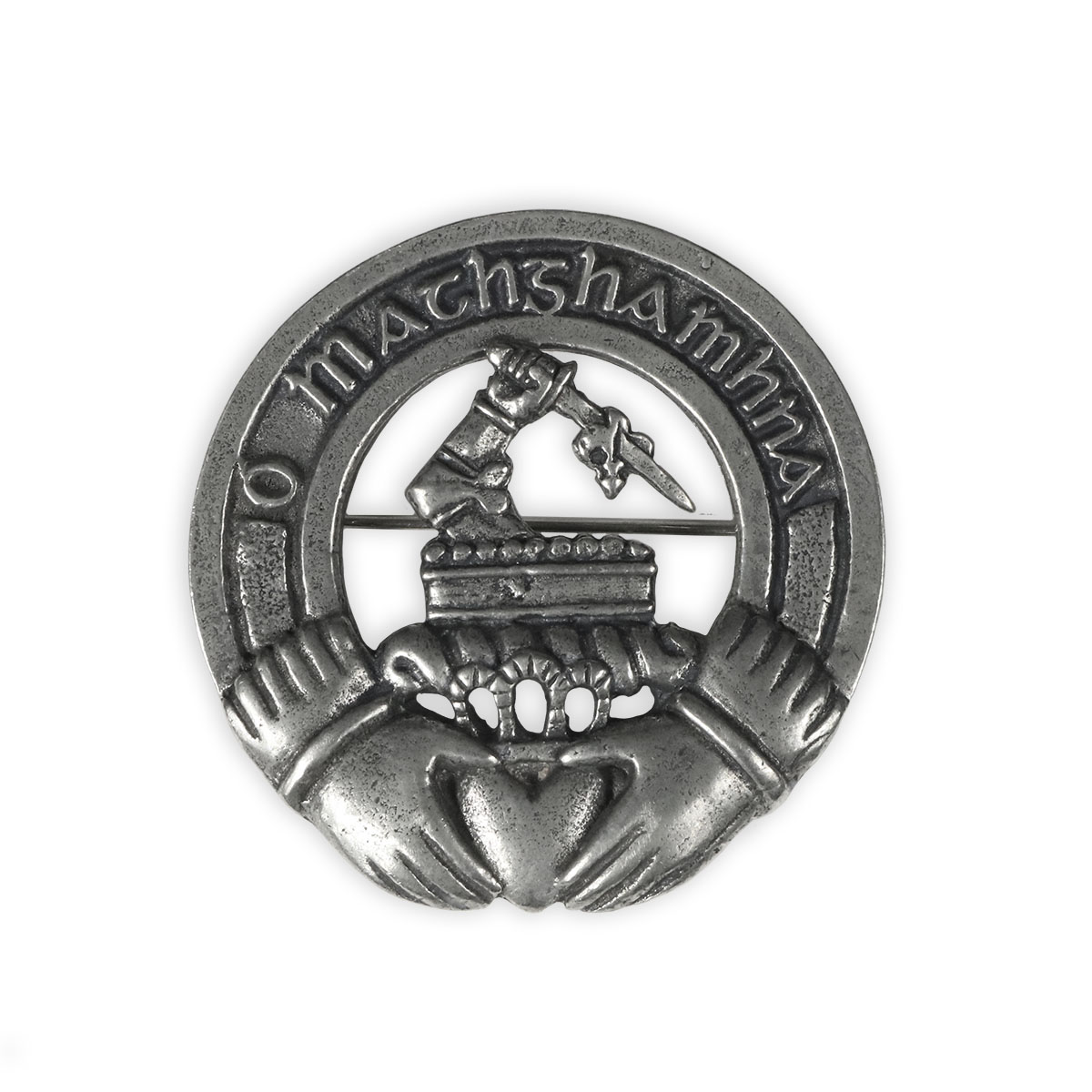 Pewtermill Plaid Brosche Pewter Celtic Ewigkeit Design Kilt aus Schottland NEU