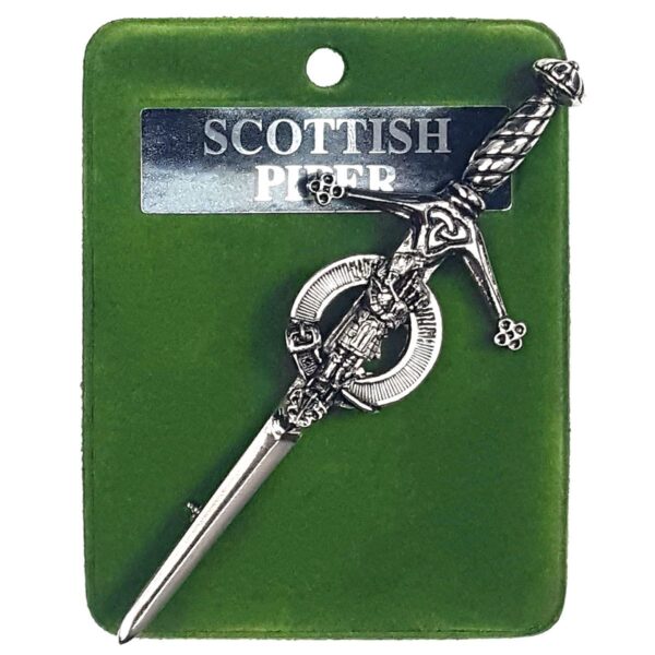 Art Pewter Scottish Piper Kilt Pin
