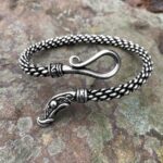Viking Dragon Arm Ring Silver