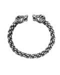 Celtic Bear Bracelet Medium Braid Silver