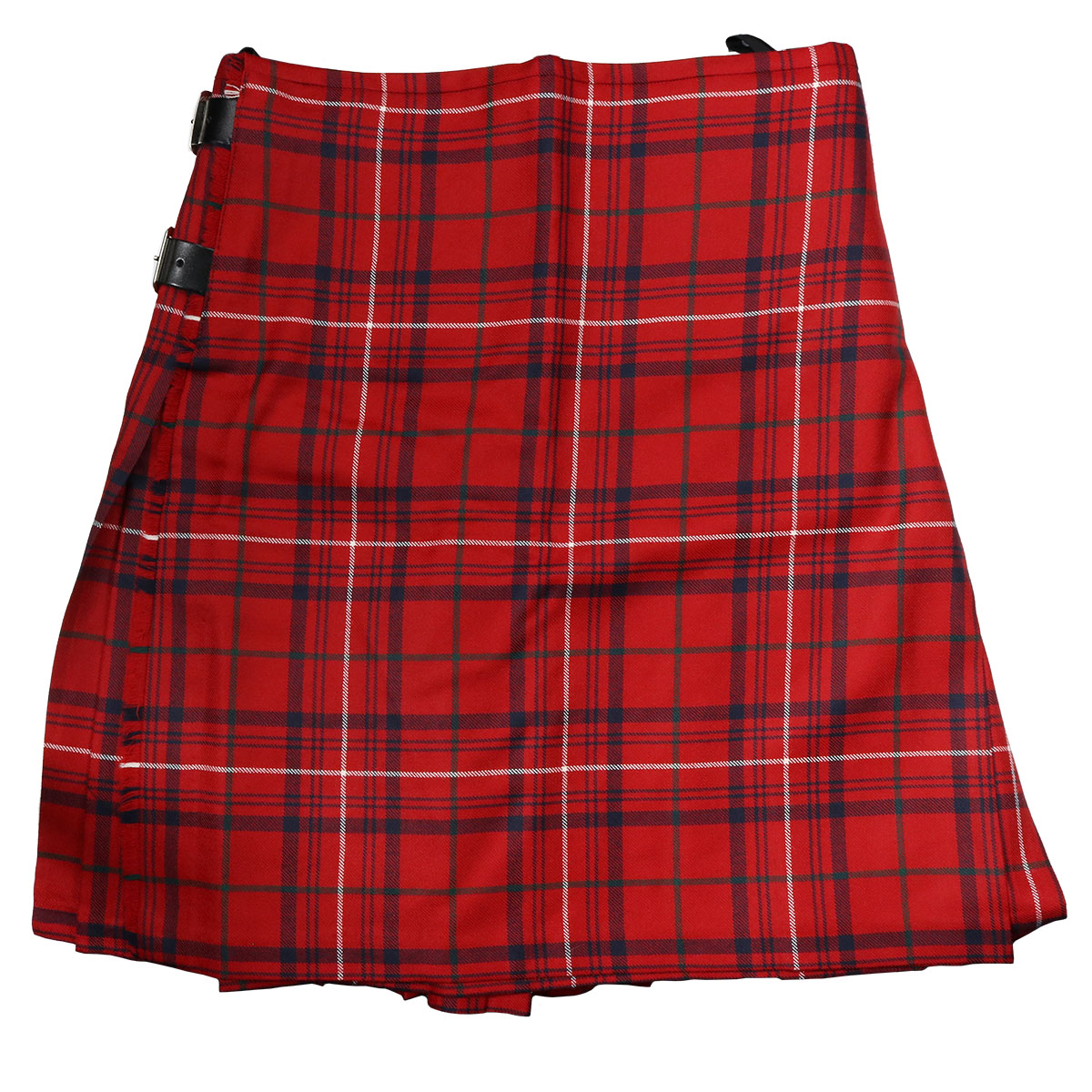 Rose Red Modern 5 Yard Light Weight Premium Wool Casual Kilt from the Celtic Croft and made with red tartan.