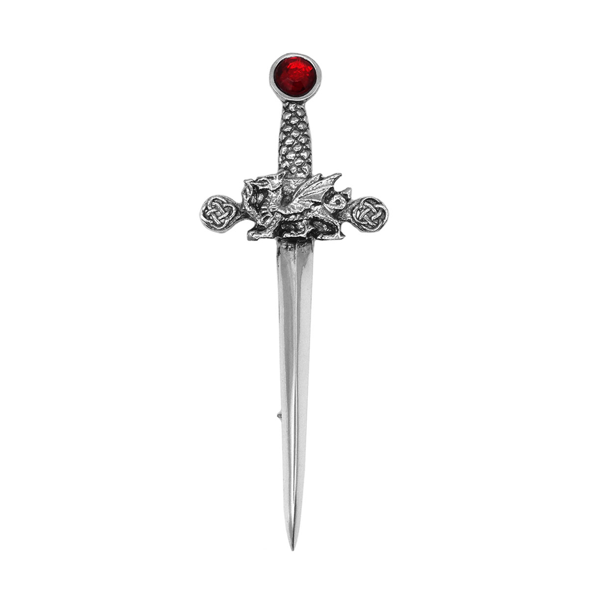 NEW Celtic Sword Chrome Finish Kilt Pin Accessory for Kilts 