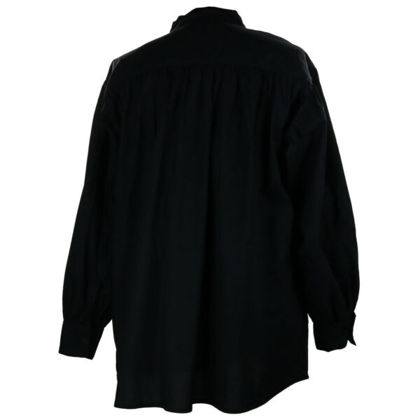 Black Lace-Up Rustic Kilt Shirt back