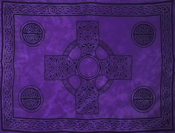 Celtic Sarong Purple Celtic Cross