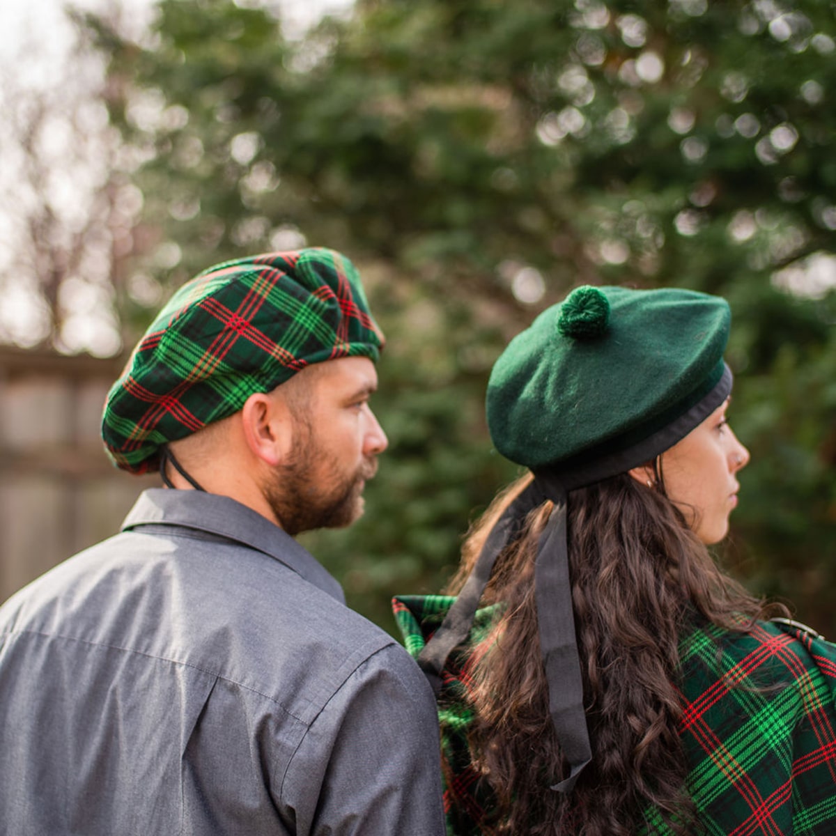 Tan Fleece Scot's Bonnet Scottish Highlander Tam Hat Tartan Kilt Accessory Kilt 