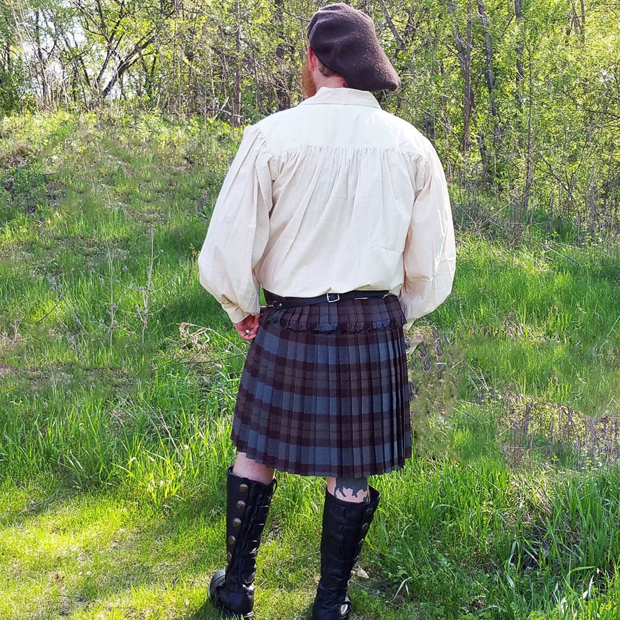 Scottish Highland Men's Traditional 6-yard wool blend TARTAN KILT-23 CLANS! 