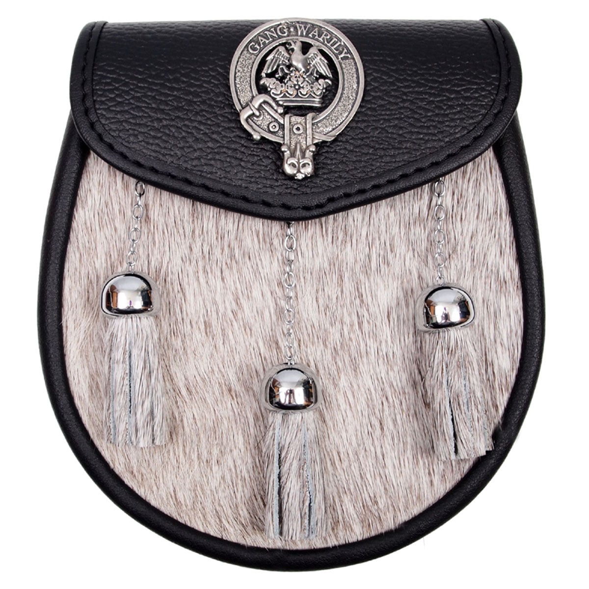 Crosbie Scottish Clan Crest Badge Dress Fur Sporran