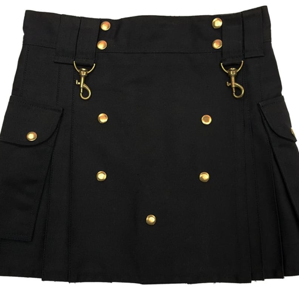 Black Wilderness Mini Skirt