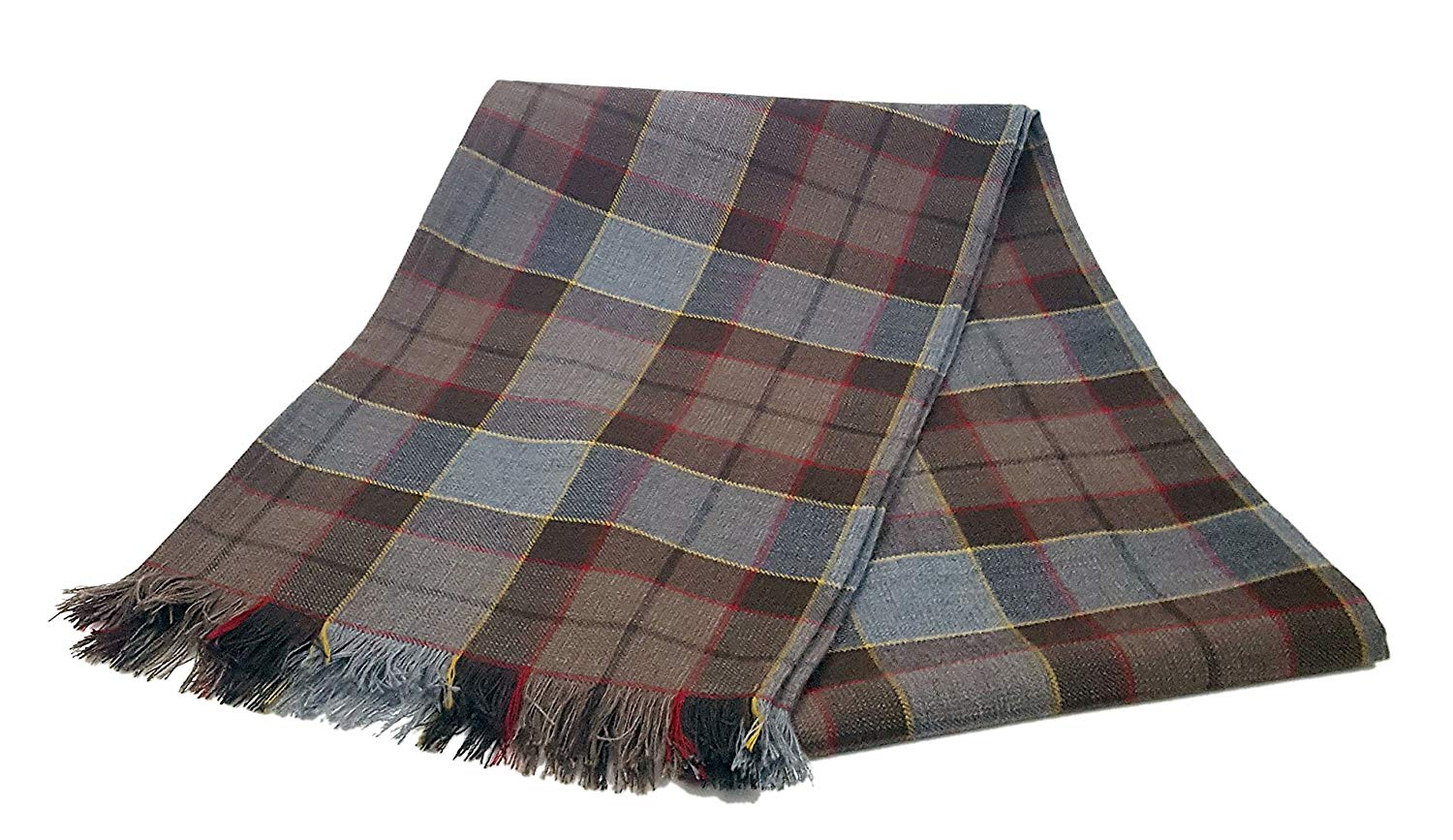 Ladies Outlander Tartan Shawl 100% Pure New Wool Made in Scotland 
